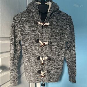 Abercrombie & Fitch Gray Toggle Sweater